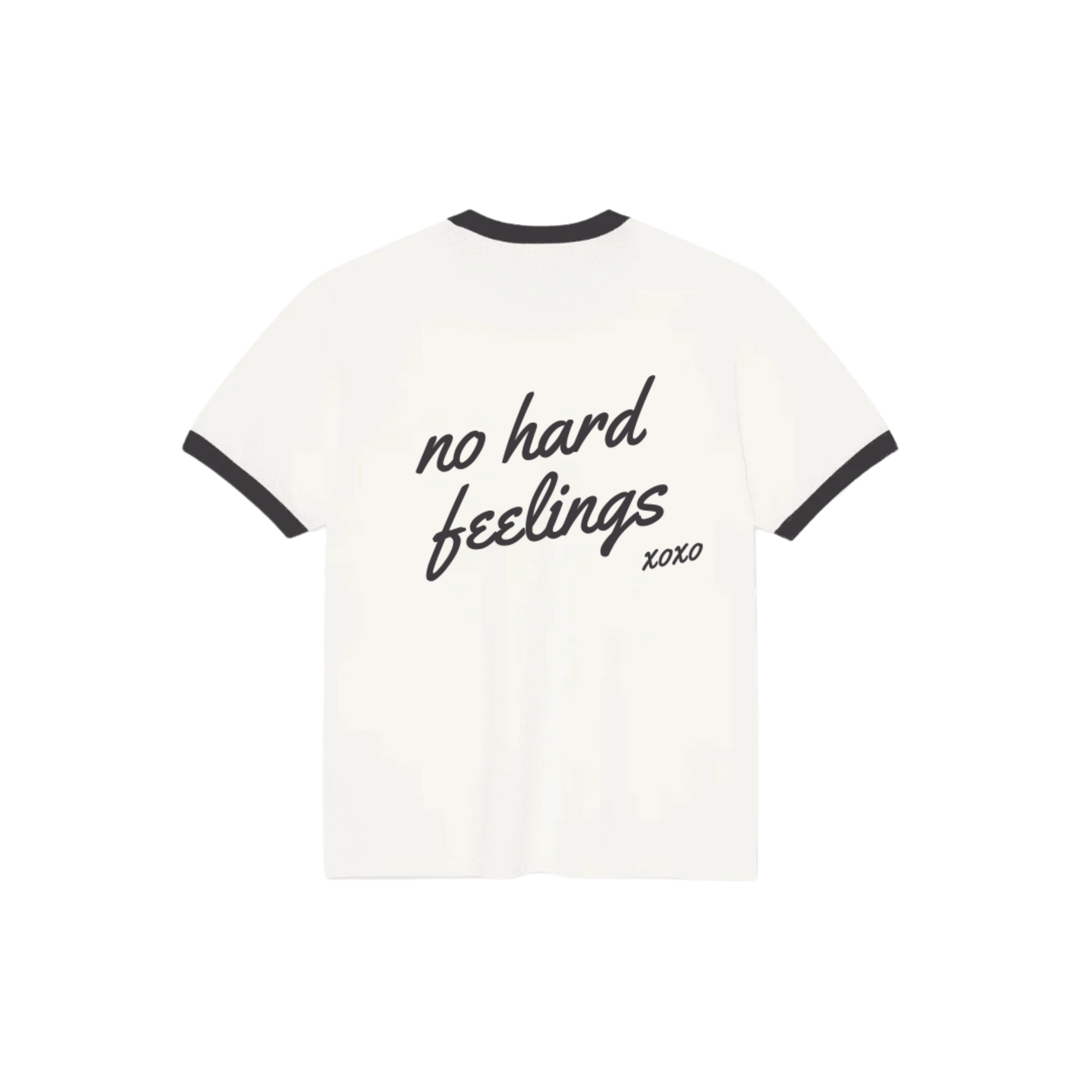'No Hard Feelings' Ringer T-Shirt (pre-order)