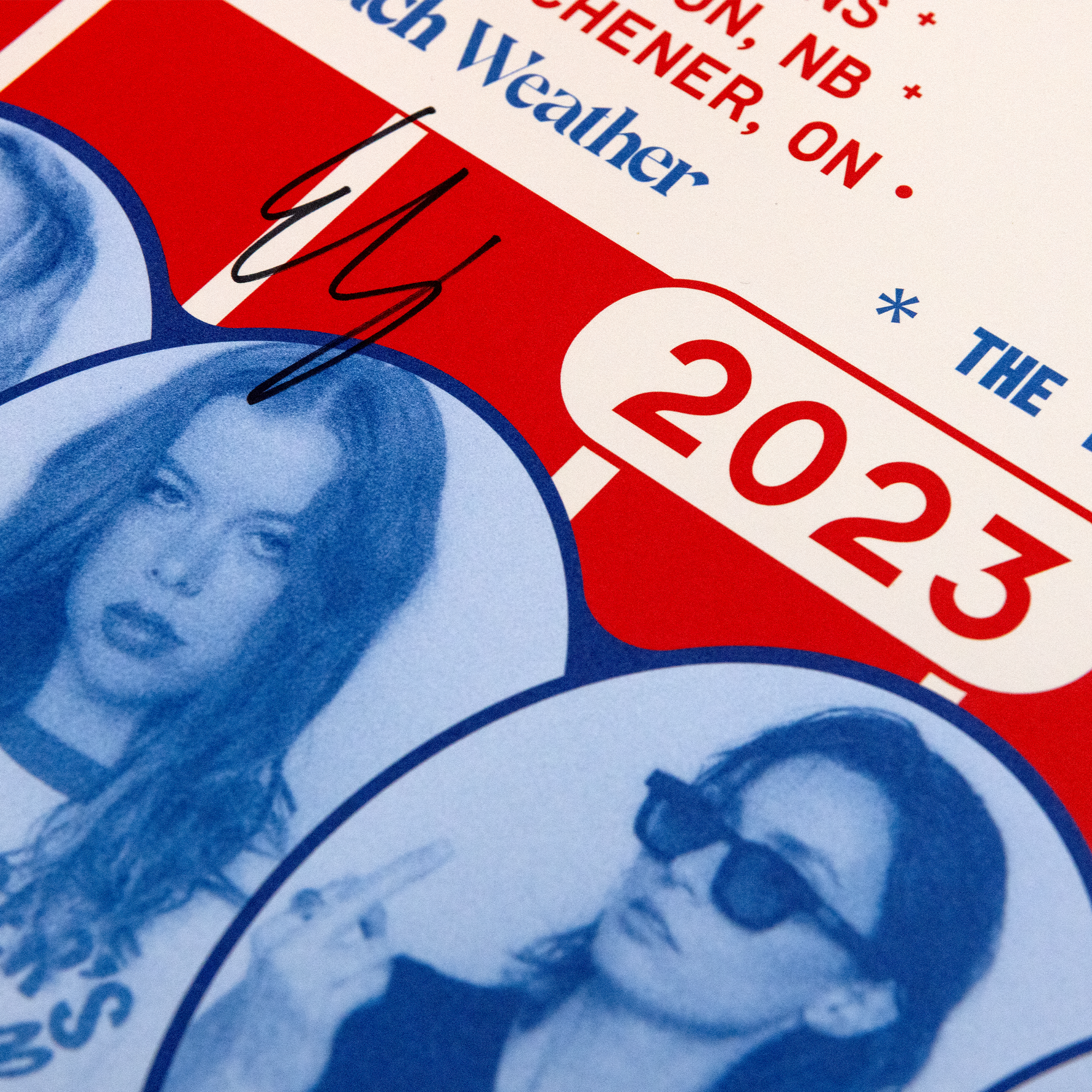 SIGNED Blame My Ex Tour Poster