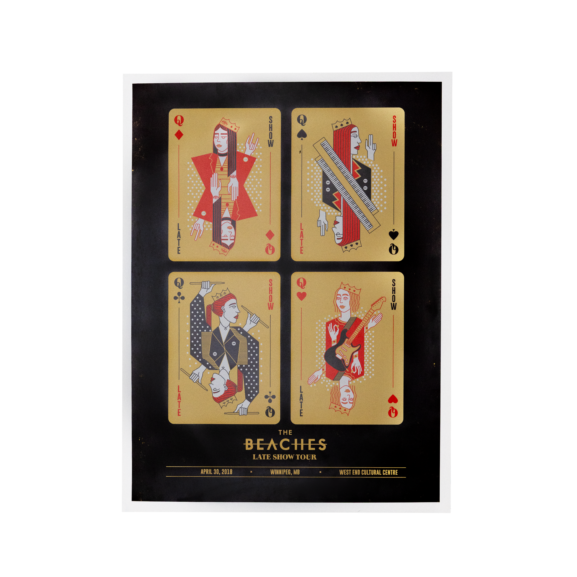 The Beaches Late Show Tour Poster